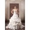 Sleeveless Strapless Satin Ball Gown Embellished Wedding Dresses 2031350