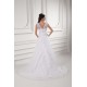 Sleeveless V-Neck Satin Lace A-Line Embellished Wedding Dresses 2031359 Sleeveless V-Neck Satin Lace A-Line Embellished Wedding Dresses 2031359
