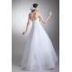 Strapless Satin Organza A-Line Sleeveless Wedding Dresses 2031367