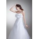 Strapless Satin Organza A-Line Sleeveless Wedding Dresses 2031367