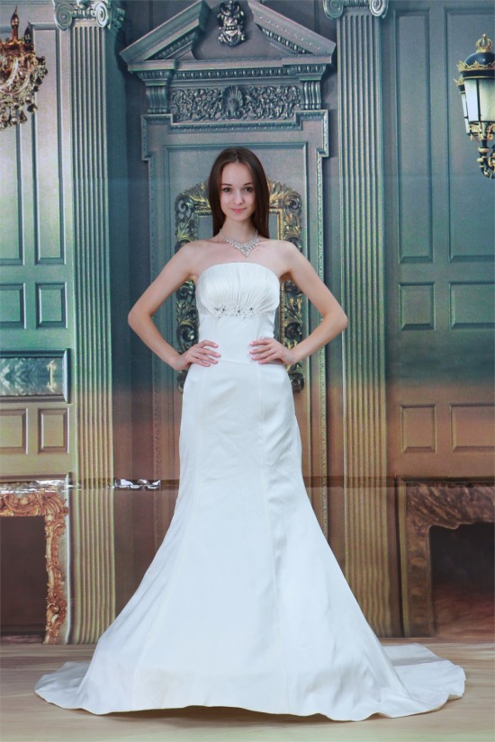 Strapless Satin Sleeveless Mermaid/Trumpet Best Wedding Dresses 2031370 Strapless Satin Sleeveless Mermaid/Trumpet Best Wedding Dresses 2031370