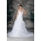 Sweetheart Satin Fine Netting Sleeveless Wedding Dresses 2031384