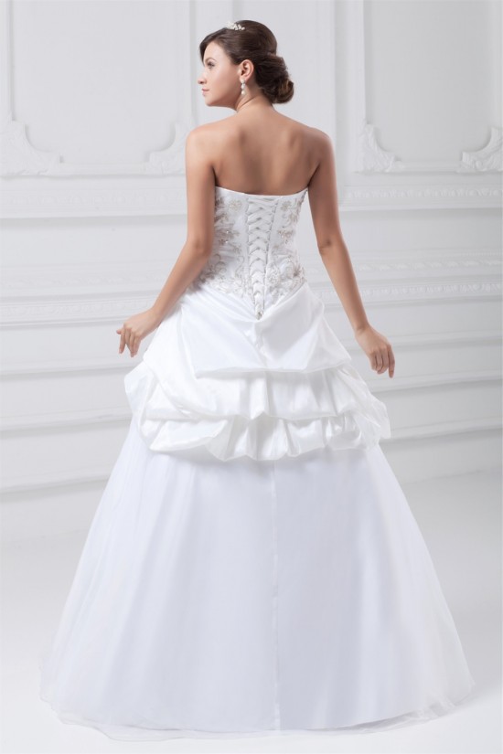 Sweetheart Sleeveless Satin Organza Taffeta Wedding Dresses 2031395 Sweetheart Sleeveless Satin Organza Taffeta Wedding Dresses 2031395