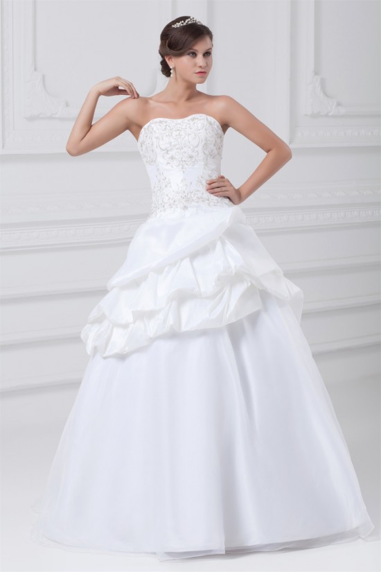 Sweetheart Sleeveless Satin Organza Taffeta Wedding Dresses 2031395 Sweetheart Sleeveless Satin Organza Taffeta Wedding Dresses 2031395