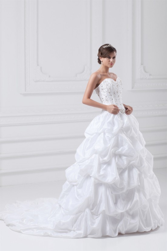 Taffeta Sweetheart Sleeveless Ball Gown Wedding Dresses 2031405 Taffeta Sweetheart Sleeveless Ball Gown Wedding Dresses 2031405