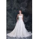 Unique Design A-Line Sleeveless Sweetheart Satin Sweet Wedding Dresses 2031407