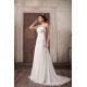 Unique Design Chiffon Elastic Woven Satin Strapless A-Line Wedding Dresses 2031408