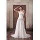 Unique Design Chiffon Elastic Woven Satin Strapless A-Line Wedding Dresses 2031408
