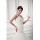 V-Neck Sleeveless A-Line Satin Fine Netting Lace Wedding Dresses 2031415 V-Neck Sleeveless A-Line Satin Fine Netting Lace Wedding Dresses 2031415