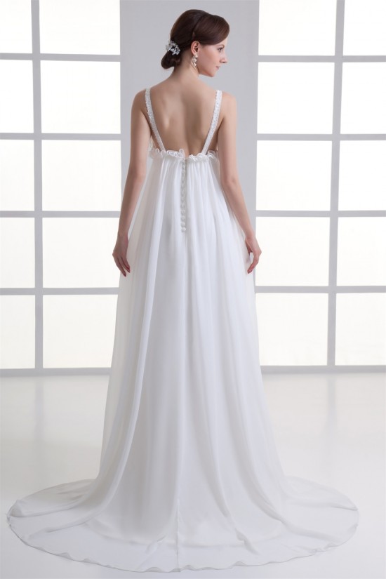 Wonderful V-Neck Sleeveless Chiffon Beaded Empire Wedding Dresses Maternity Wedding Dresses 2031434 Wonderful V-Neck Sleeveless Chiffon Beaded Empire Wedding Dresses Maternity Wedding Dresses 2031434