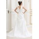 Sheath/Column V-Neck Beaded Applique Court Train Wedding Dresses 2031436 Sheath/Column V-Neck Beaded Applique Court Train Wedding Dresses 2031436