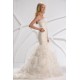 Trumpet/Mermaid Strapless Court Train Beaded Lace Wedding Dresses 2031446