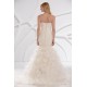 Trumpet/Mermaid Strapless Court Train Beaded Lace Wedding Dresses 2031446