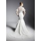 Trumpet/Mermaid High-Neck Court Train Short Sleeve Lace Wedding Dresses 2031466