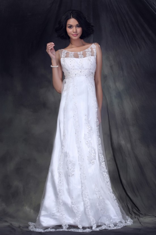 Sheath/Column Sweep Train Beaded Lace Wedding Dresses 2031471 Sheath/Column Sweep Train Beaded Lace Wedding Dresses 2031471