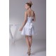 A-Line Short/Mini Strapless Beaded Applique Reception Wedding Dresses 2031472