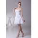 A-Line Short/Mini Strapless Beaded Applique Reception Wedding Dresses 2031472