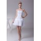 A-Line Short/Mini Strapless Beaded Applique Reception Wedding Dresses 2031472