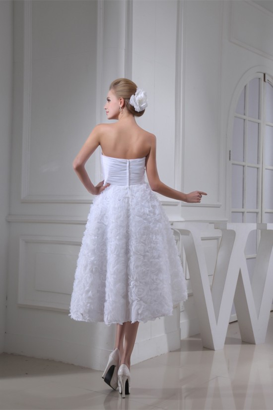 A-Line Soft Sweetheart Tea-Length Reception Wedding Dresses 2031477 A-Line Soft Sweetheart Tea-Length Reception Wedding Dresses 2031477