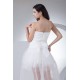 Asymmetrical Sleeveless A-Line Strapless Lace Tulle Reception Wedding Dresses 2031479