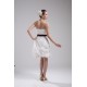 Attractive Handmade Flowers Knee-Length Reception Wedding Dresses 2031480