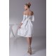 Beautiful Taffeta Square A-Line Half Elbow Sleeve Wedding Dresses Maternity Wedding Dresses 2031482