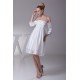 Beautiful Taffeta Square A-Line Half Elbow Sleeve Wedding Dresses Maternity Wedding Dresses 2031482