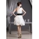 Elegant A-Line Short/Mini Draped One-Shoulder Reception Wedding Dresses 2031485 Elegant A-Line Short/Mini Draped One-Shoulder Reception Wedding Dresses 2031485