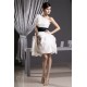 Elegant A-Line Short/Mini Draped One-Shoulder Reception Wedding Dresses 2031485 Elegant A-Line Short/Mini Draped One-Shoulder Reception Wedding Dresses 2031485