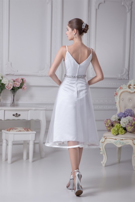 Great Satin Fine Netting Sleeveless V-Neck A-Line Beaded Reception Wedding Dresses 2031490 Great Satin Fine Netting Sleeveless V-Neck A-Line Beaded Reception Wedding Dresses 2031490