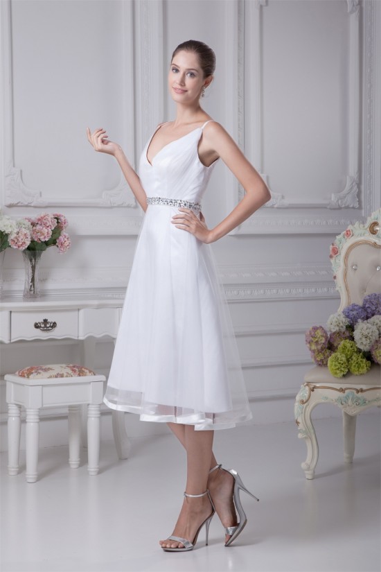 Great Satin Fine Netting Sleeveless V-Neck A-Line Beaded Reception Wedding Dresses 2031490 Great Satin Fine Netting Sleeveless V-Neck A-Line Beaded Reception Wedding Dresses 2031490