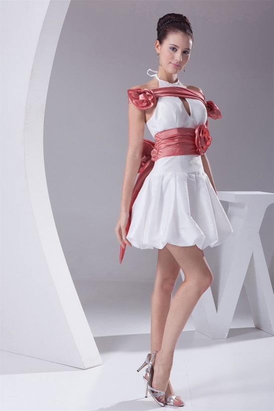 Halter Sheath/Column Sleeveless Taffeta Wedding Dresses 2031492 Halter Sheath/Column Sleeveless Taffeta Wedding Dresses 2031492