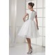 Knee-Length Satin Organza Netting Material Wedding Dresses 2031494 Knee-Length Satin Organza Netting Material Wedding Dresses 2031494