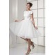 Knee-Length Satin Organza Netting Material Wedding Dresses 2031494 Knee-Length Satin Organza Netting Material Wedding Dresses 2031494