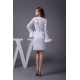 Satin Lace Short/Mini Scoop Sheath/Column Long Sleeve Wedding Dresses 2031499 Satin Lace Short/Mini Scoop Sheath/Column Long Sleeve Wedding Dresses 2031499