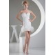 Satin Organza Sleeveless Sheath/Column Beaded Sweetheart Short Wedding Dresses 2031500 Satin Organza Sleeveless Sheath/Column Beaded Sweetheart Short Wedding Dresses 2031500