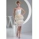 Sheath/Column Knee-Length Ruffles Sleeveless Lace Short Wedding Dresses 2031502 Sheath/Column Knee-Length Ruffles Sleeveless Lace Short Wedding Dresses 2031502