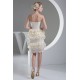 Sheath/Column Knee-Length Ruffles Sleeveless Lace Short Wedding Dresses 2031502 Sheath/Column Knee-Length Ruffles Sleeveless Lace Short Wedding Dresses 2031502