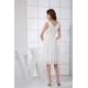 A-Line V-Neck Sleeveless Chiffon Reception Wedding Dresses 2031506
