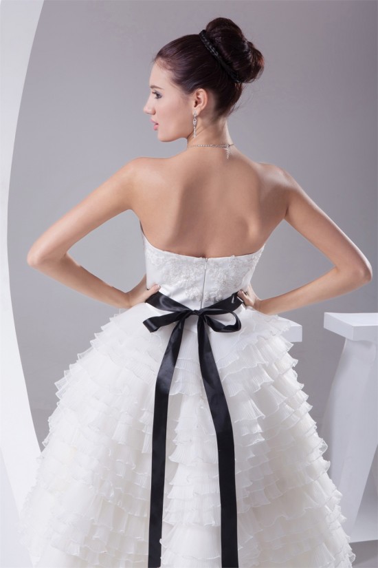 A-Line Sweetheart Ruffled Organza Short Reception Wedding Dresses 2031514 A-Line Sweetheart Ruffled Organza Short Reception Wedding Dresses 2031514