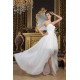 A-Line Sleeveless Sweetheart High Low Wedding Dresses 2031526