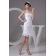 Satin Lace Fine Netting Sleeveless Sheath/Column Short Wedding Dresses 2031528 Satin Lace Fine Netting Sleeveless Sheath/Column Short Wedding Dresses 2031528