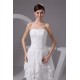A-Line Strapless Chiffon Lace Beautiful Wedding Dresses with Jacket 2031530