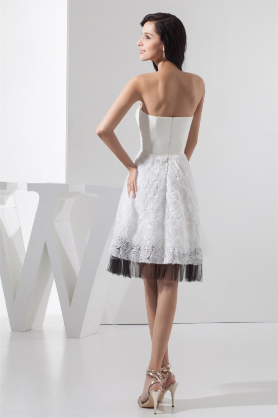 Strapless Sleeveless Knee-Length A-Line Reception Wedding Dresses 2031532 Strapless Sleeveless Knee-Length A-Line Reception Wedding Dresses 2031532