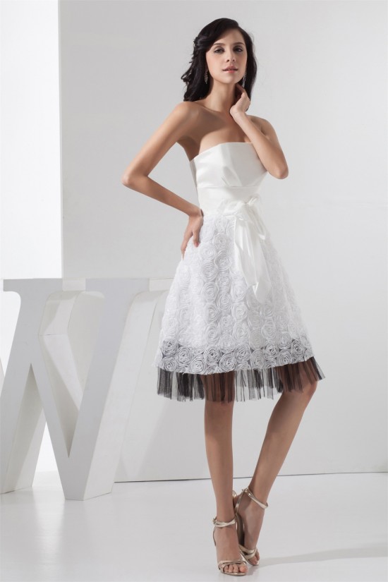 Strapless Sleeveless Knee-Length A-Line Reception Wedding Dresses 2031532 Strapless Sleeveless Knee-Length A-Line Reception Wedding Dresses 2031532