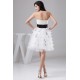 A-Line Strapless Satin Fine Netting Short Wedding Dresses 2031533 A-Line Strapless Satin Fine Netting Short Wedding Dresses 2031533