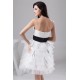 A-Line Strapless Satin Fine Netting Short Wedding Dresses 2031533 A-Line Strapless Satin Fine Netting Short Wedding Dresses 2031533