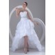 A-Line Satin Organza Sweetheart Embellished High Low Wedding Dresses 2031535