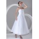 A-Line Strapless Satin Organza Wedding Dresses 2031542