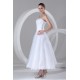 A-Line Strapless Satin Organza Wedding Dresses 2031542